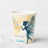 Magic Fairy stof en sterren kinderverjaardag Papieren Bekers (Voorkant)