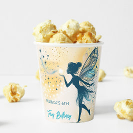 Magic Fairy stof en sterren kinderverjaardag Papieren Bekers