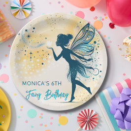 Magic Fairy stof en sterren kinderverjaardag Papieren Bordje