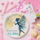 Magic Fairy stof en sterren kinderverjaardag Papieren Bordje (Feest)