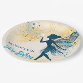 Magic Fairy stof en sterren kinderverjaardag Papieren Bordje (Gekanteld)