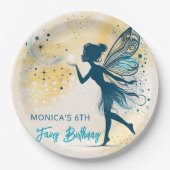 Magic Fairy stof en sterren kinderverjaardag Papieren Bordje (Voorkant)
