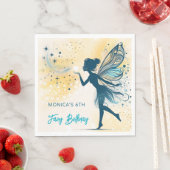 Magic Fairy stof en sterren kinderverjaardag Servet (Insitu)