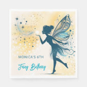 Magic Fairy stof en sterren kinderverjaardag Servet (Voorkant)