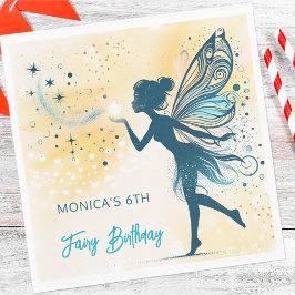 Magic Fairy stof en sterren kinderverjaardag Servet