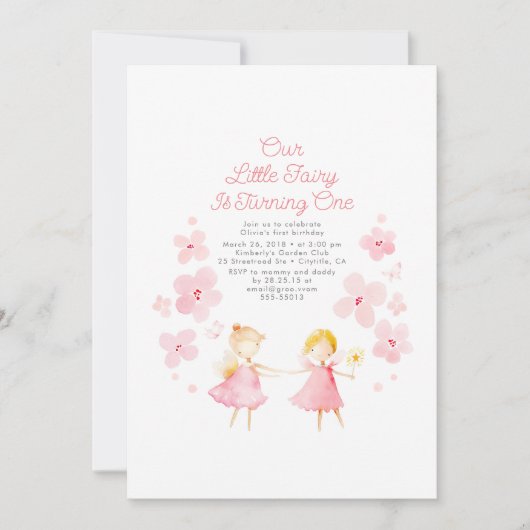 Magic Fairy Verjaardag uitnodiging (Voorkant)