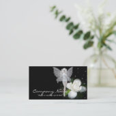 Magic Fairy White Fantasy Visitekaartjes (Staand voorkant)
