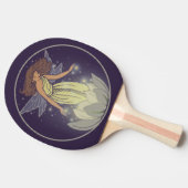 Magic Fairy White Flower Glow Fantasy Art Tafeltennisbatje (Zijkant)