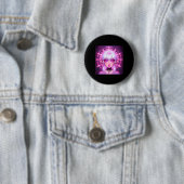 Magic Fantasy Elf Anime Girl Sticker Ronde Button 5,7 Cm (In situ)