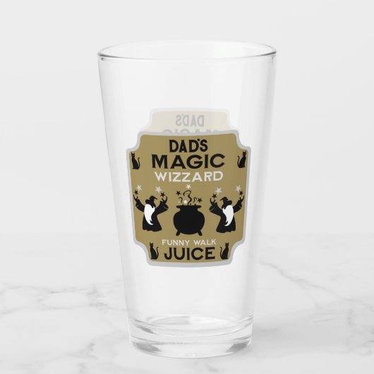 Magic Fantasy Wizard Gift Glas (Achterkant)