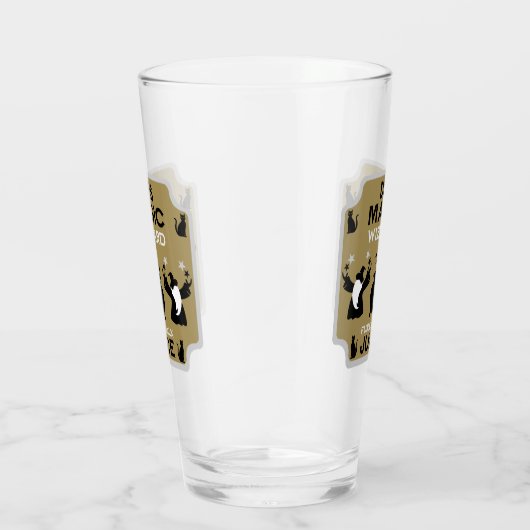 Magic Fantasy Wizard Gift Glas (Rechts)