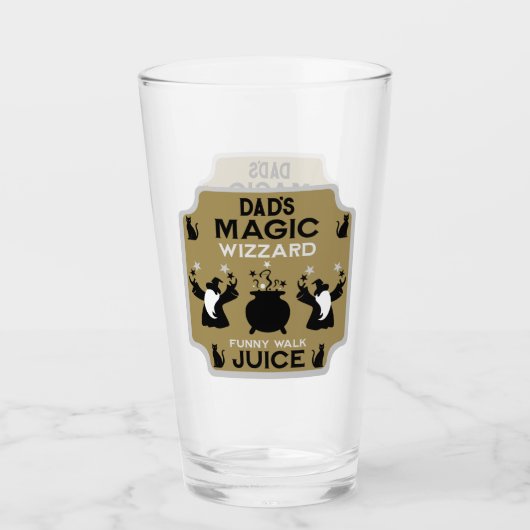 Magic Fantasy Wizard Gift Glas (Voorkant)