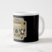Magic Fantasy Wizard Gift Grote Koffiekop (Voorkant rechts)