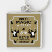 Magic Fantasy Wizard Gift Sleutelhanger (Voorkant)