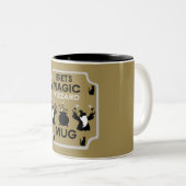 Magic Fantasy Wizard Gift Tweekleurige Koffiemok (Voorkant rechts)