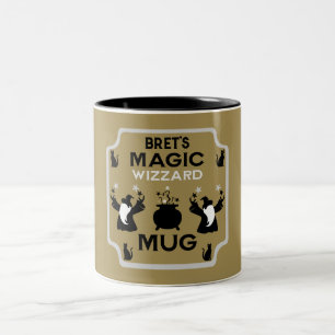 Magic Fantasy Wizard Gift Tweekleurige Koffiemok