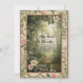 Magic Floral Forest Baby shower Kaart (Voorkant)