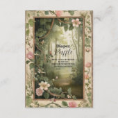 Magic Floral Forest Raffle Diapper Informatiekaartje (Voorkant)