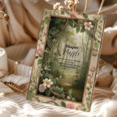 Magic Floral Forest Raffle Diapper Informatiekaartje