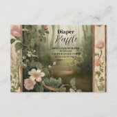 Magic Floral Forest Raffle Diapper Informatiekaartje (Voorkant)