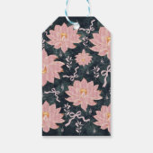 Magic florals with glitter design cadeaulabel (Achterkant)