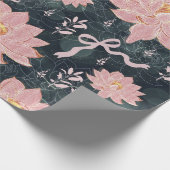 Magic florals with glitter design  cadeaupapier (Hoek)