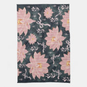 Magic florals with glitter design theedoek (Verticaal)