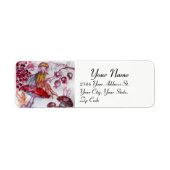 MAGIC FOLLET OF MUSHROOMS Red White Floral Fantasy Etiket (Voorkant)