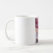 MAGIC FOLLET OF MUSHROOMS Red White Floral Fantasy Koffiemok (Links)