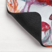 MAGIC FOLLET OF MUSHROOMS Red White Floral Fantasy Muismat (Hoek)