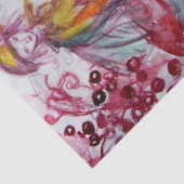 MAGIC FOLLET OF MUSHROOMS Red White Floral Fantasy Tissuepapier (Detail)