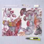 MAGIC FOLLET OF MUSHROOMS Red White Floral Fantasy Tissuepapier (Craft)