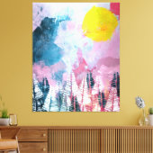 Magic Forest Canvas Afdruk (Insitu (Woonkamer))