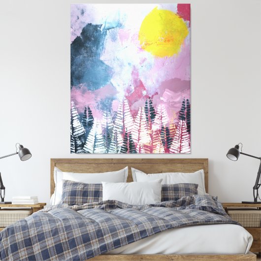 Magic Forest Canvas Afdruk (Insitu (Slaapkamer))