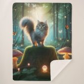 Magic Forest-kattendeken Sherpa Deken (Voorkant)
