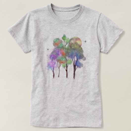 Magic Forest Moon T-shirt voor dames (Design voorkant)