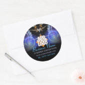 Magic Fractal Shower met Logo Business Sticker (Envelop)
