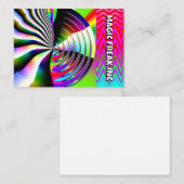 MAGIC FREAK INC ( u kunt de woorden wijzigen ) Contactkaartje (Voorkant / Achterkant)