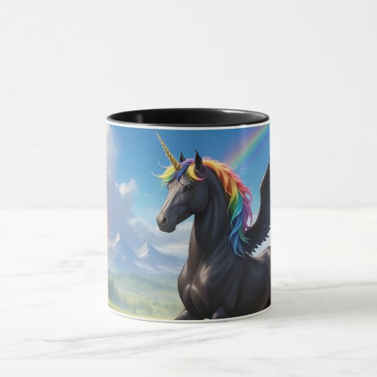 Magic Friesenpferd Alicorn Tasse Mok (Midden)