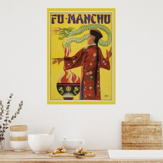  Magic Fu Manchu Magicia Poster (Keuken)