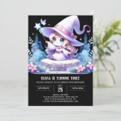 Magic Fun Wizard Verjaardag Kaart (Staand voorkant)