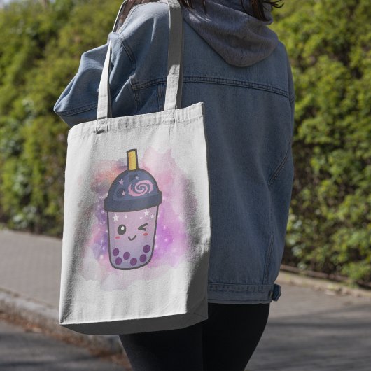 Magic Galaxy Boba Thee | Aangepaste Canvas tas