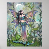 Magic Garden Fairy Fantasy Kunst van Molly Harriso Poster (Voorkant)