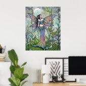 Magic Garden Fairy Fantasy Kunst van Molly Harriso Poster (Thuiskantoor)