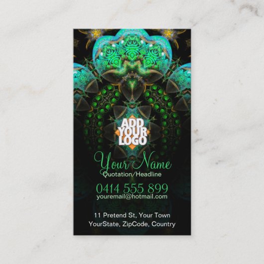 Magic Garden Fractal Visitekaartje (Voorkant)
