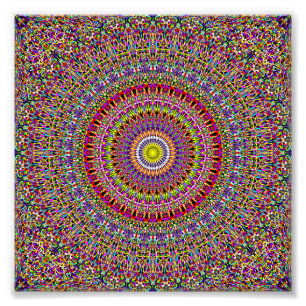 Magic  Garden Mandala Foto Afdruk