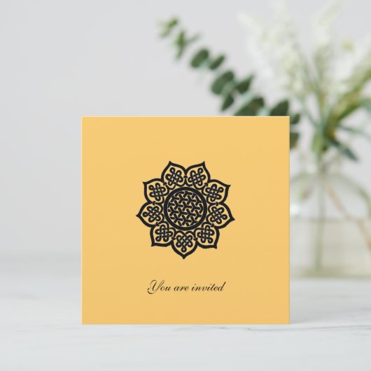 MAGIC GEBEURTENIS metallisch goudpapier Kaart (Staand voorkant)