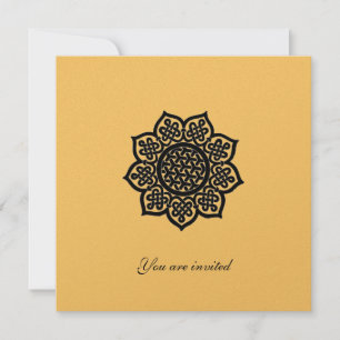 MAGIC GEBEURTENIS metallisch goudpapier Kaart