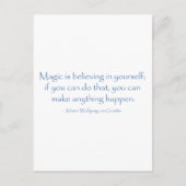 Magic gelooft briefkaart (Voorkant)