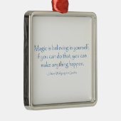 Magic gelooft metalen ornament (Rechts)